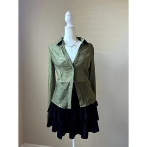 Fashion Nova Sheer Mesh Blouse